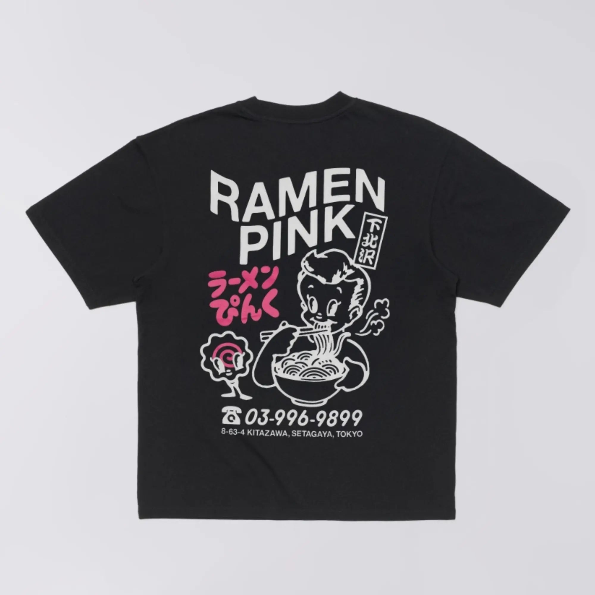 T-SHIRT RAMEN PINK BLACK