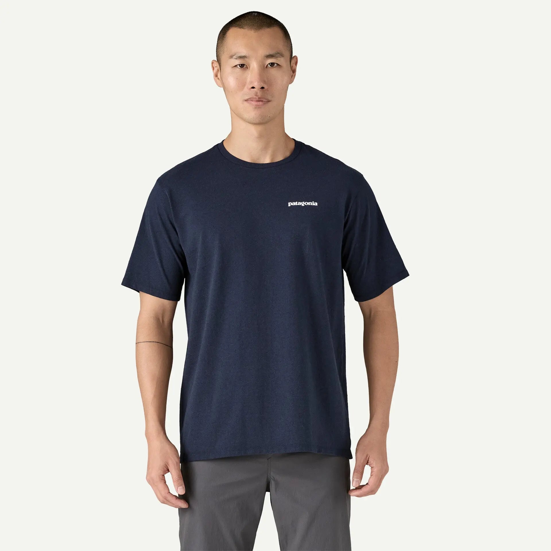 T-SHIRT RESPONSABILI-TEE P6 LOGO - BLEU PATAGONIA -  Klubb