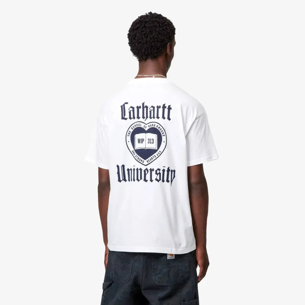 CARHARTT WIP -  T-SHIRT SCHOOLING BLANC -  Klubb