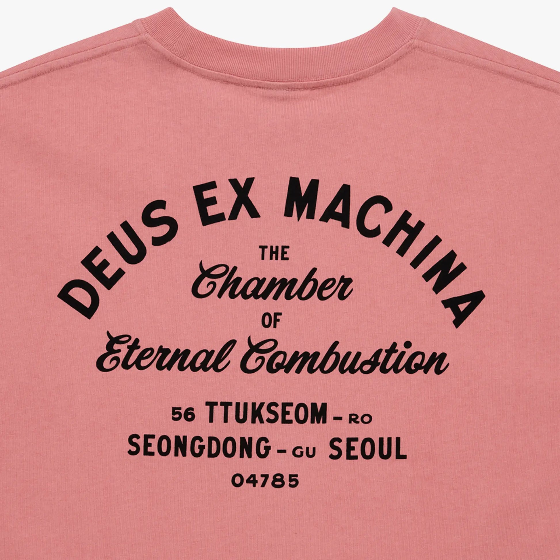 T-shirt Seoul Sign Lobster Bisque Pink - Deus Ex Machina - détail 4