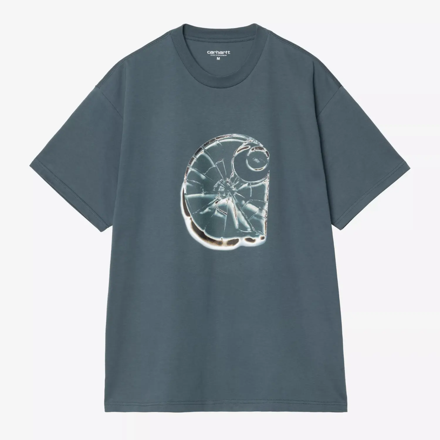 CARHARTT WIP -  T-SHIRT SHATTERED OFFICE BLUE -  Klubb