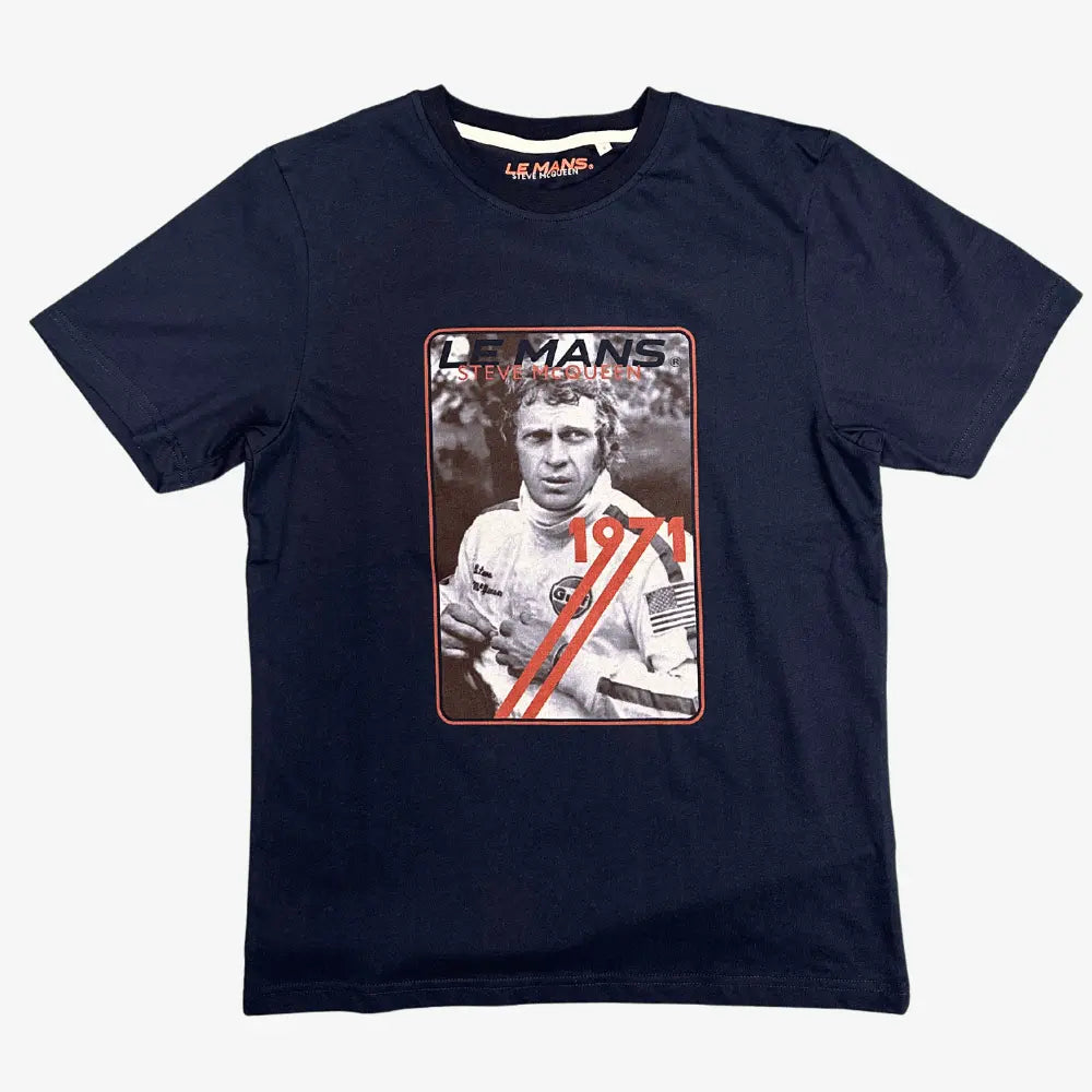 T-SHIRT SMQ VINTAGE CARD STEVE MCQUEEN LE MANS -  Klubb