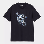 CARHARTT WIP -  T-SHIRT SOLAR CHROME LOGO NAVY -  Klubb