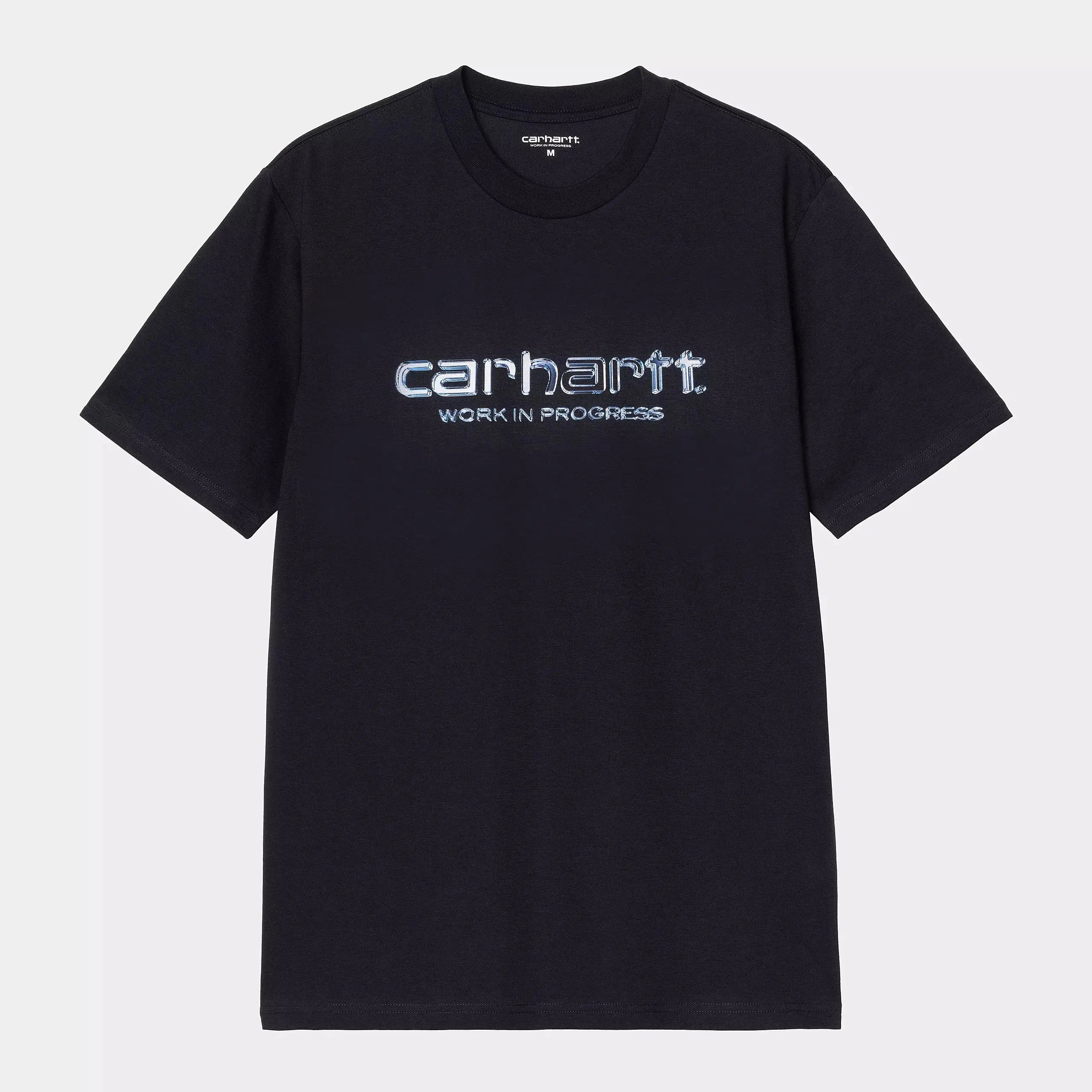 CARHARTT WIP -  T-SHIRT SOLAR CHROME SCRIPT NAVY -  Klubb