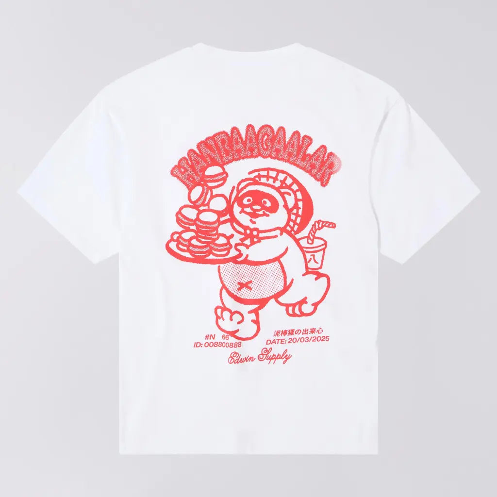 EDWIN -  T-SHIRT TANUKI BLANC -  Klubb