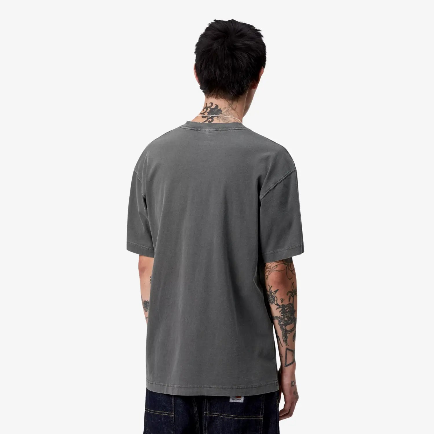 CARHARTT WIP -  T-SHIRT VISTA BLACK GARMENT DYED -  Klubb