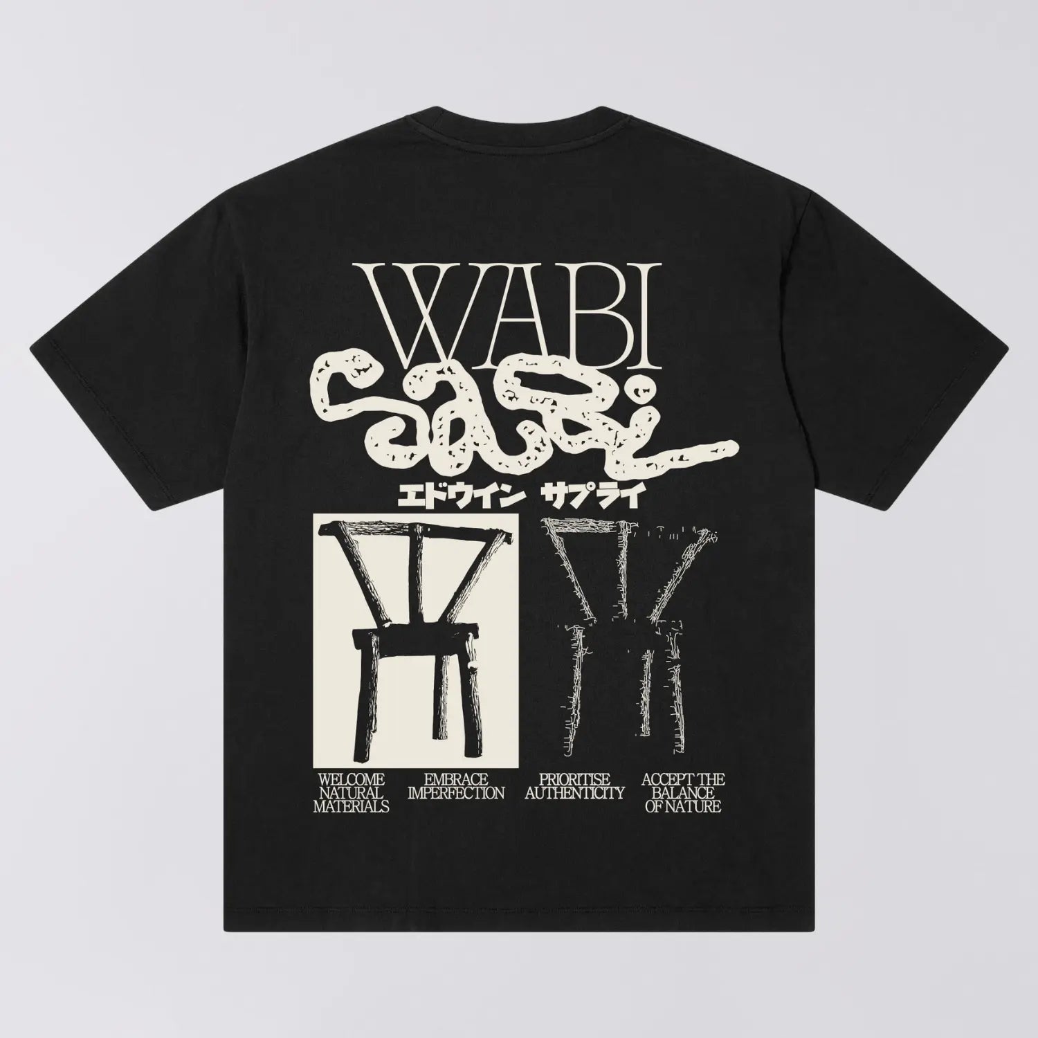 EDWIN -  T-SHIRT WABI SABI NOIR -  Klubb