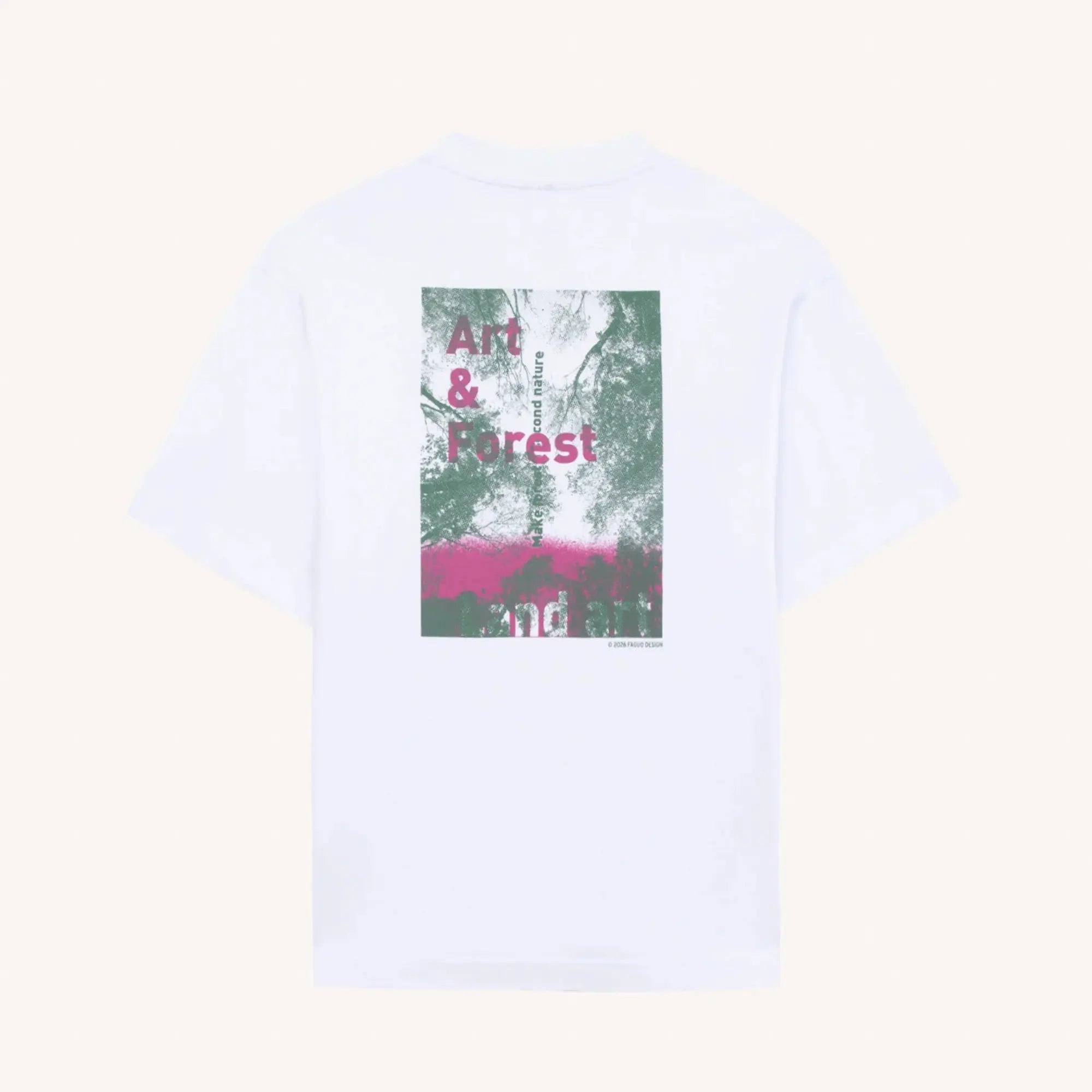 T-SHIRT YELLOW STONE FOREST BLANC