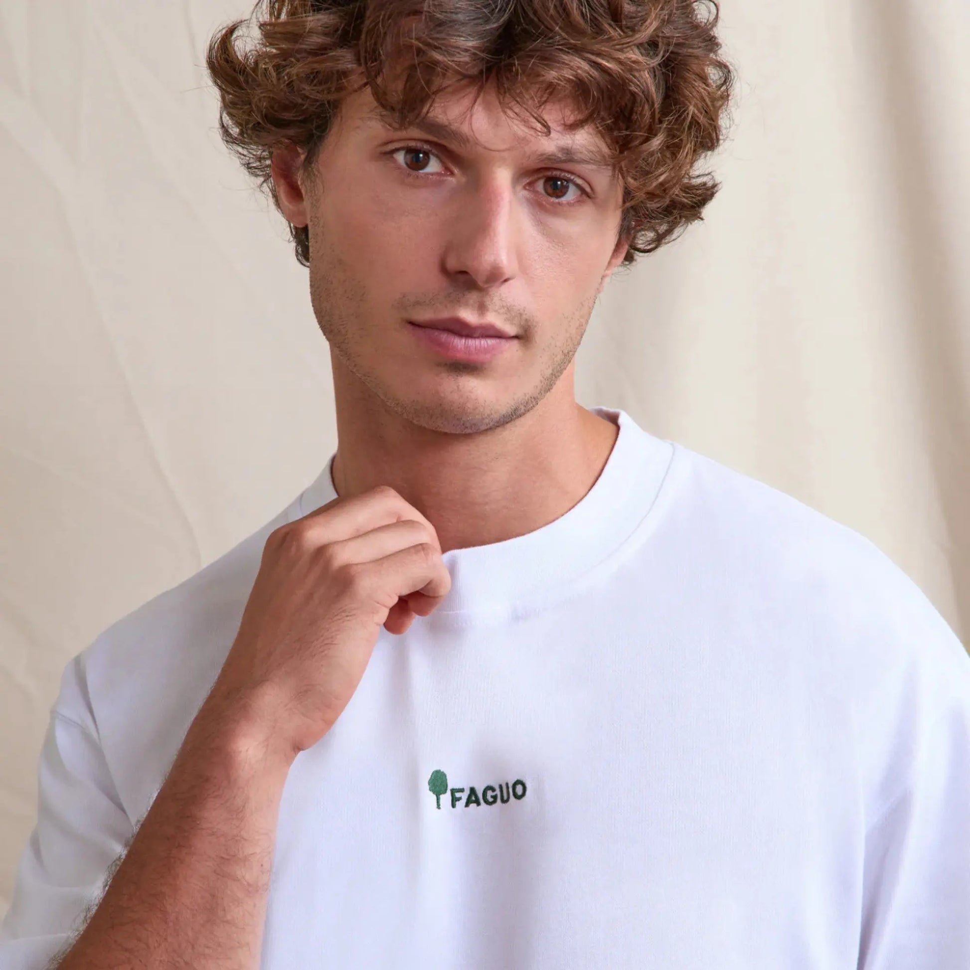 T-shirt Oversize Yellowstone Blanc - Faguo - détail 4