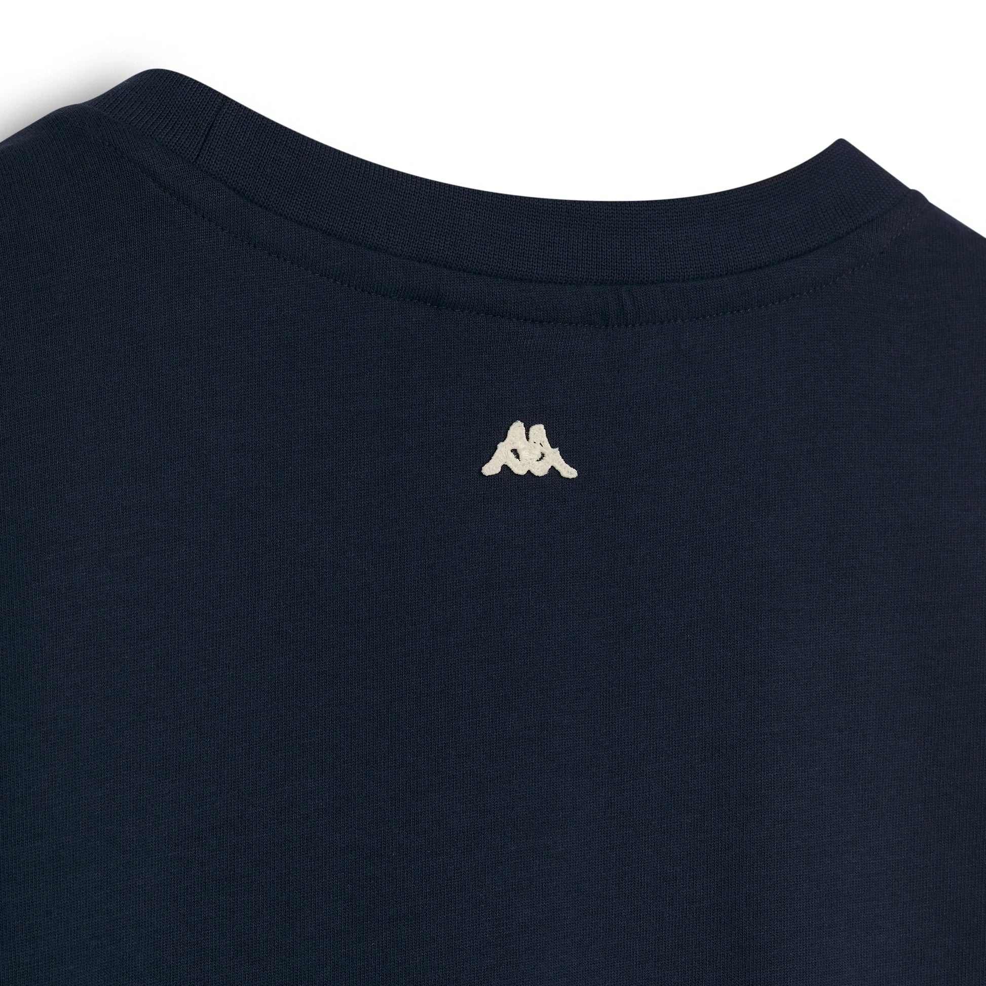 T-shirt Kappa Dieter 24H Le Mans bleu — vue rapprochée col
