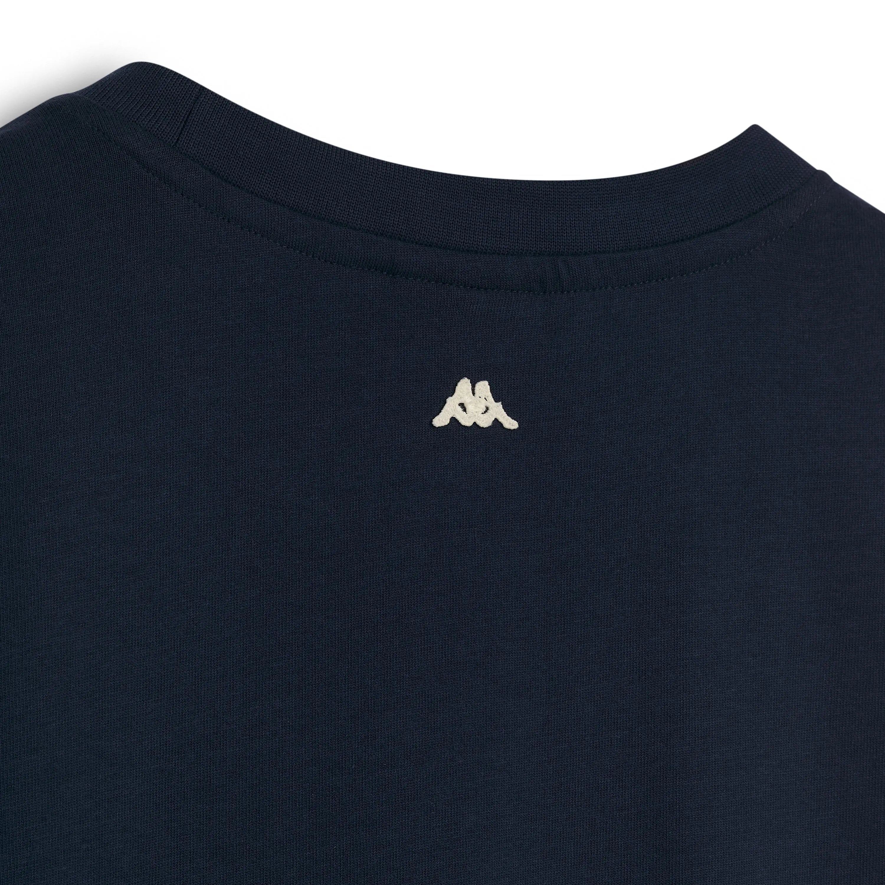 T-shirt Kappa Dieter 24H Le Mans bleu — vue rapprochée col