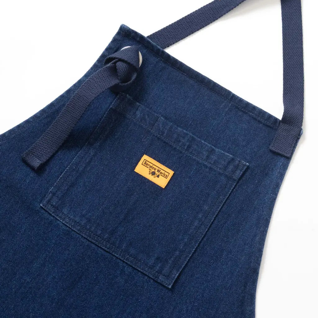 SERVICE WORKS -  TABLIER DENIM - ONE WASH -  Klubb