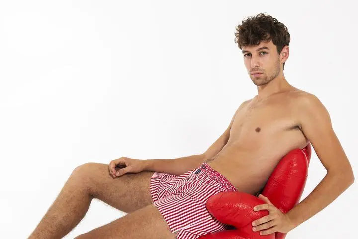 THETA - RED AND WHITE BRIEFS