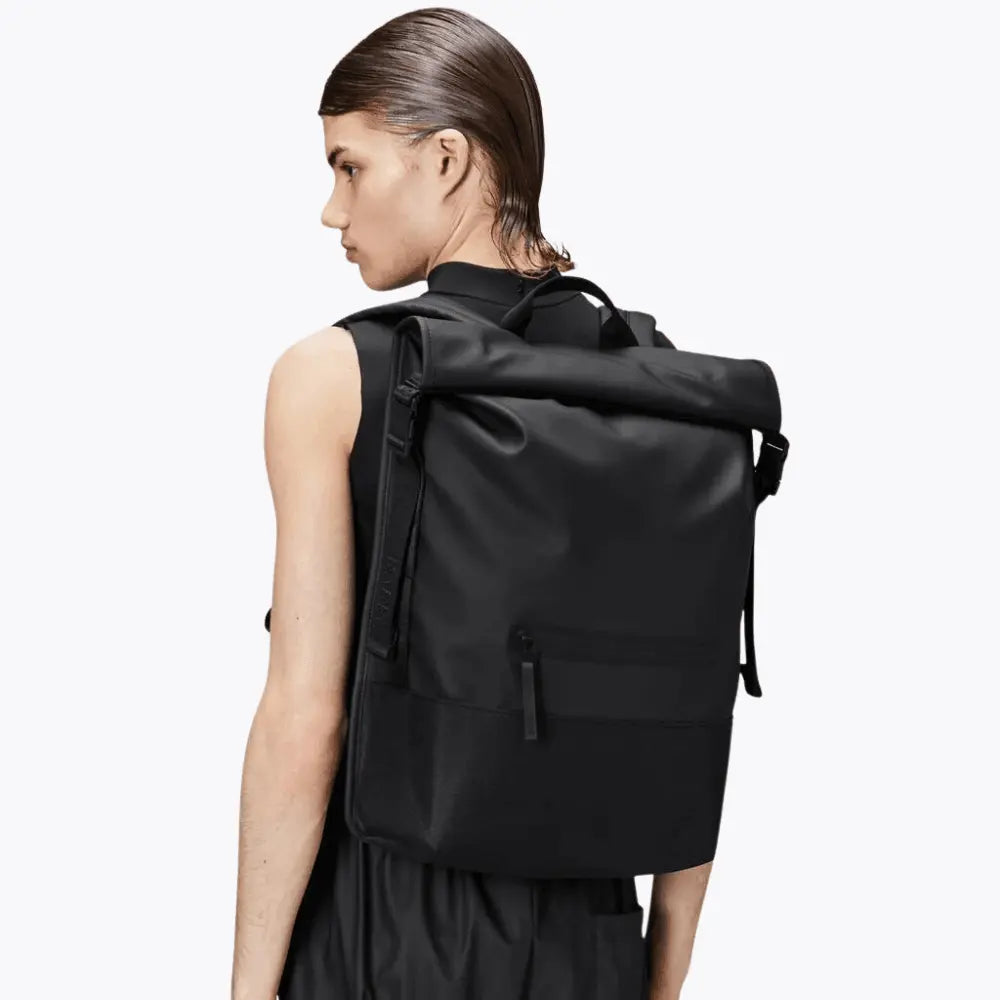 TRAIL ROLLTOP BACKPACK - BLACK