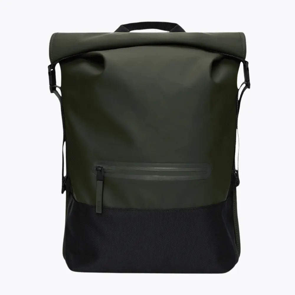TRAIL ROLLTOP BACKPACK GREEN RAINS -  Klubb
