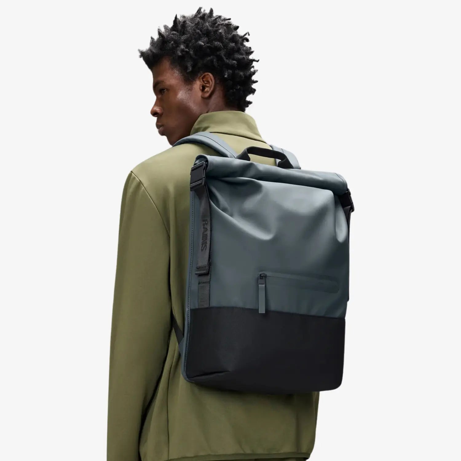 RAINS -  TRAIL ROLLTOP BACKPACK - LAGOON -  Klubb
