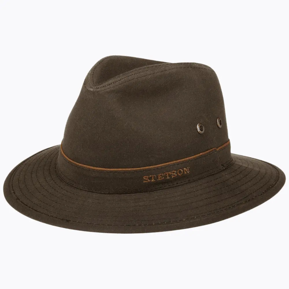 TRAVELLER WAXED COTTON MARRON FONCE
