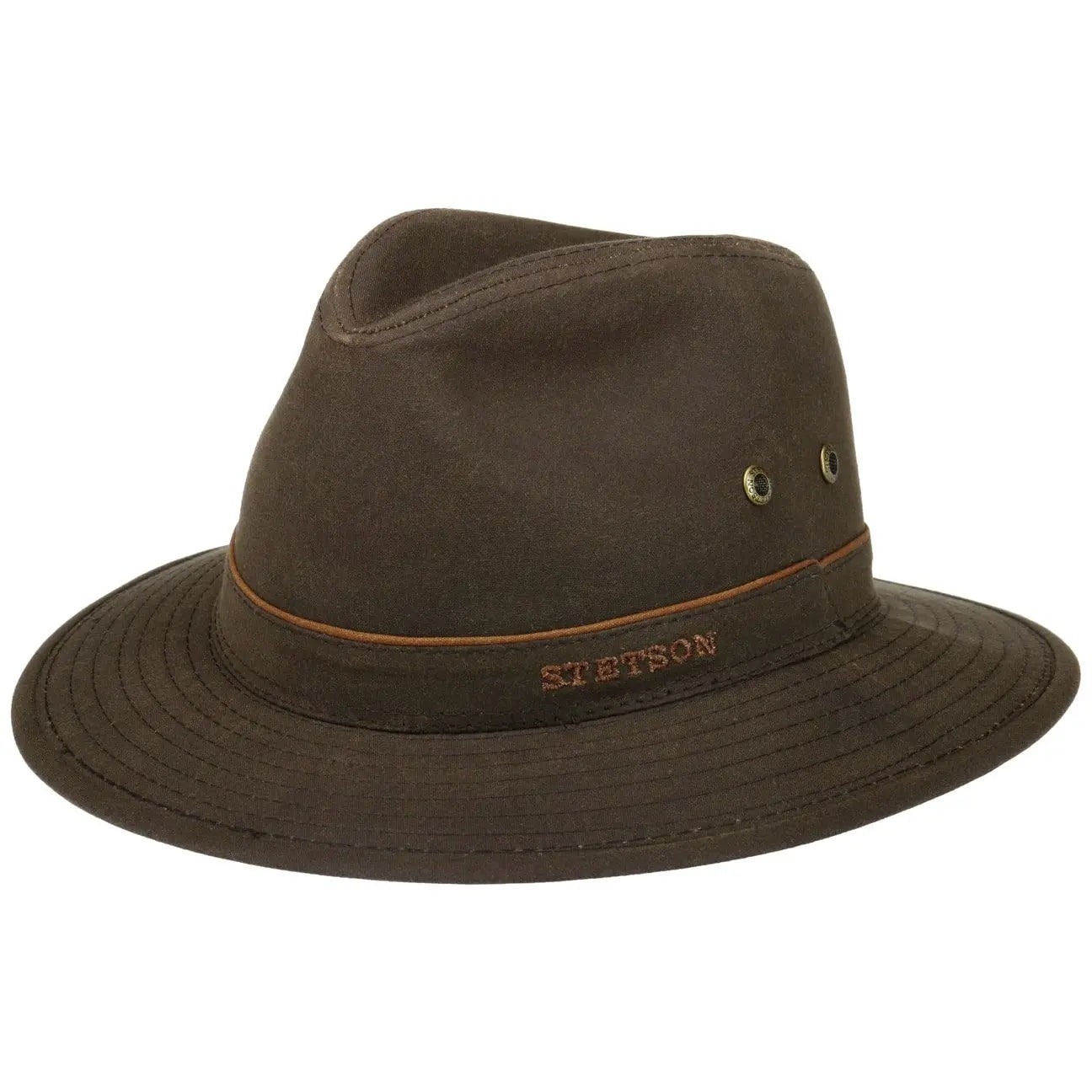 STETSON -  TRAVELLER WAXED COTTON - MARRON FONCÉ -  Klubb