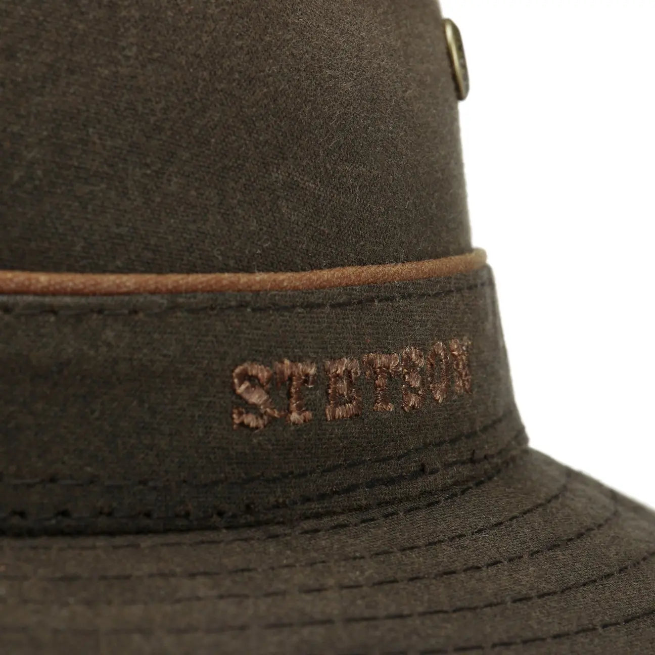 STETSON -  TRAVELLER WAXED COTTON - MARRON FONCÉ -  Klubb
