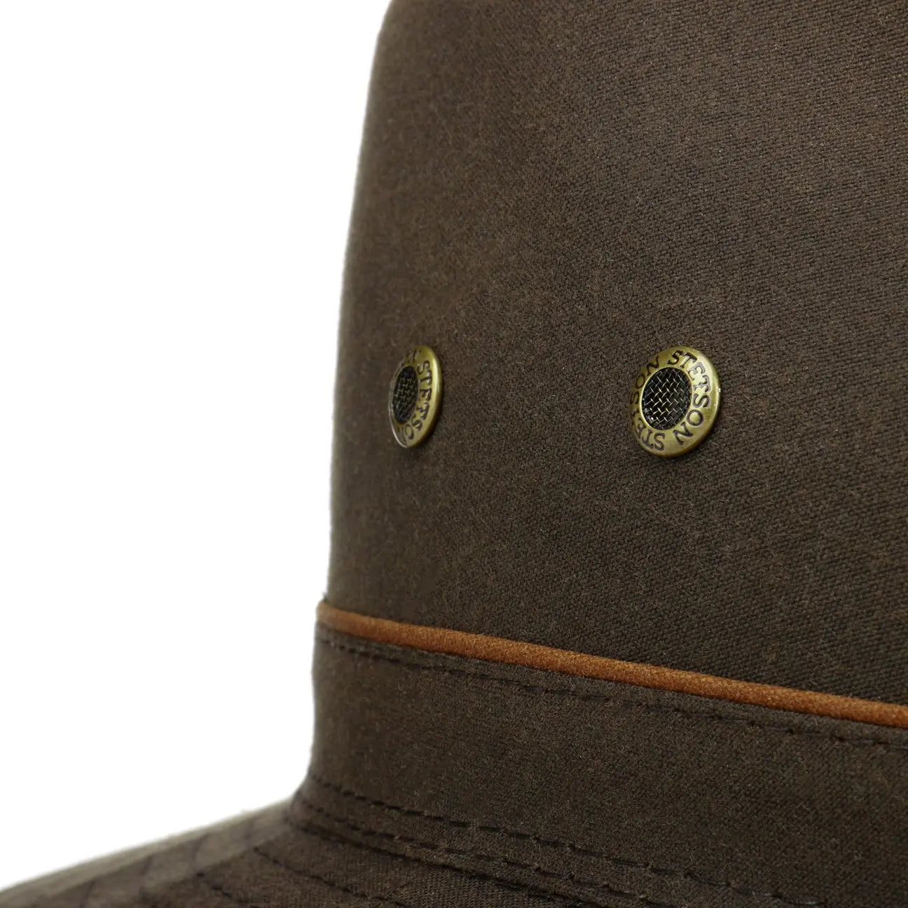 STETSON -  TRAVELLER WAXED COTTON - MARRON FONCÉ -  Klubb