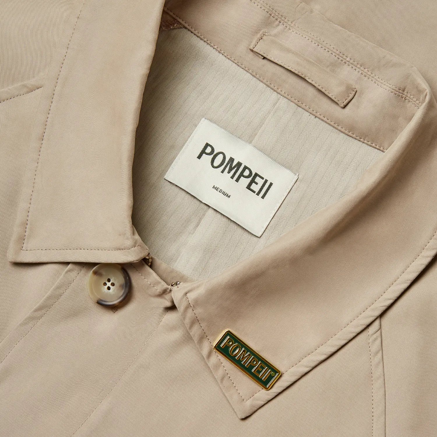 TRENCH-COAT MAC - SAND POMPEII BRAND -  Klubb
