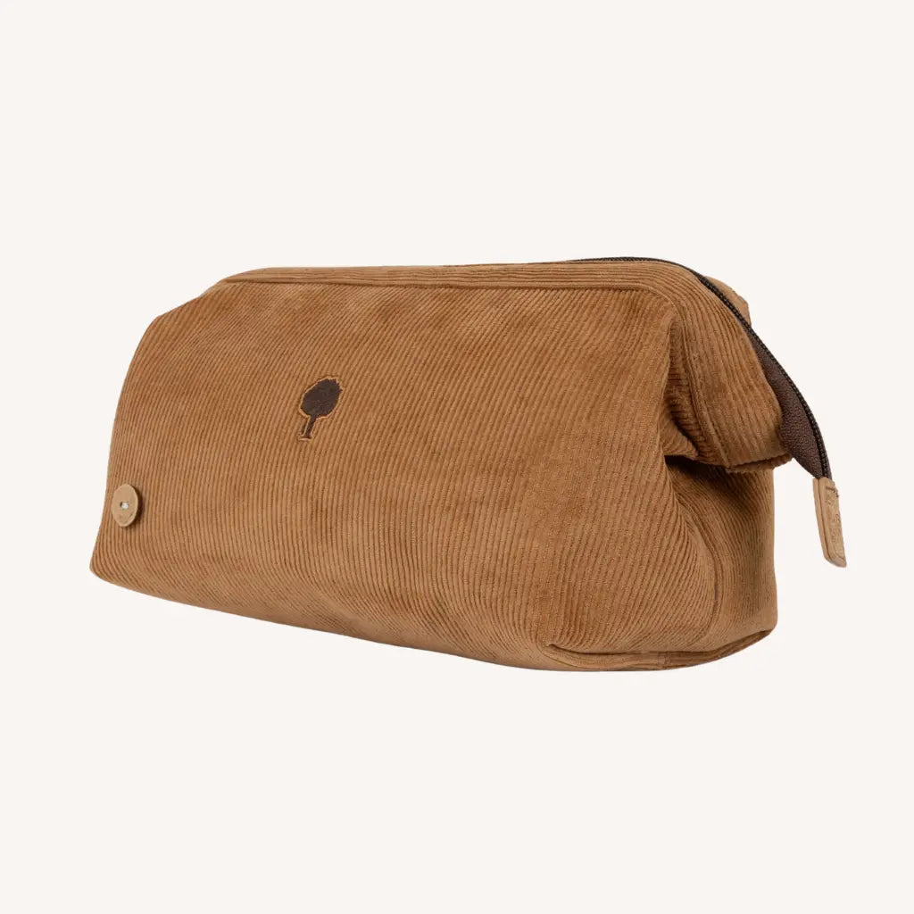 FAGUO -  TROUSSE DE TOILETTE VELOURS CAMEL -  Klubb