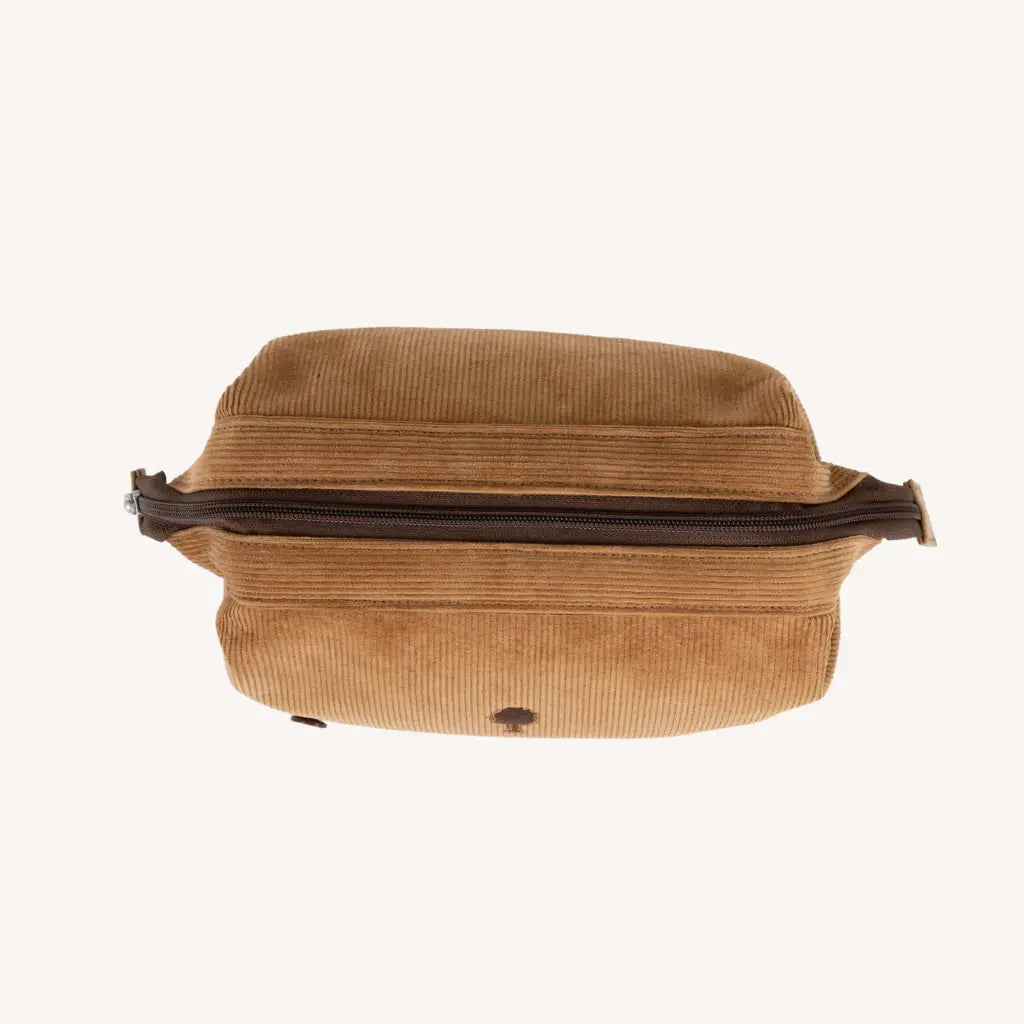 FAGUO -  TROUSSE DE TOILETTE VELOURS CAMEL -  Klubb