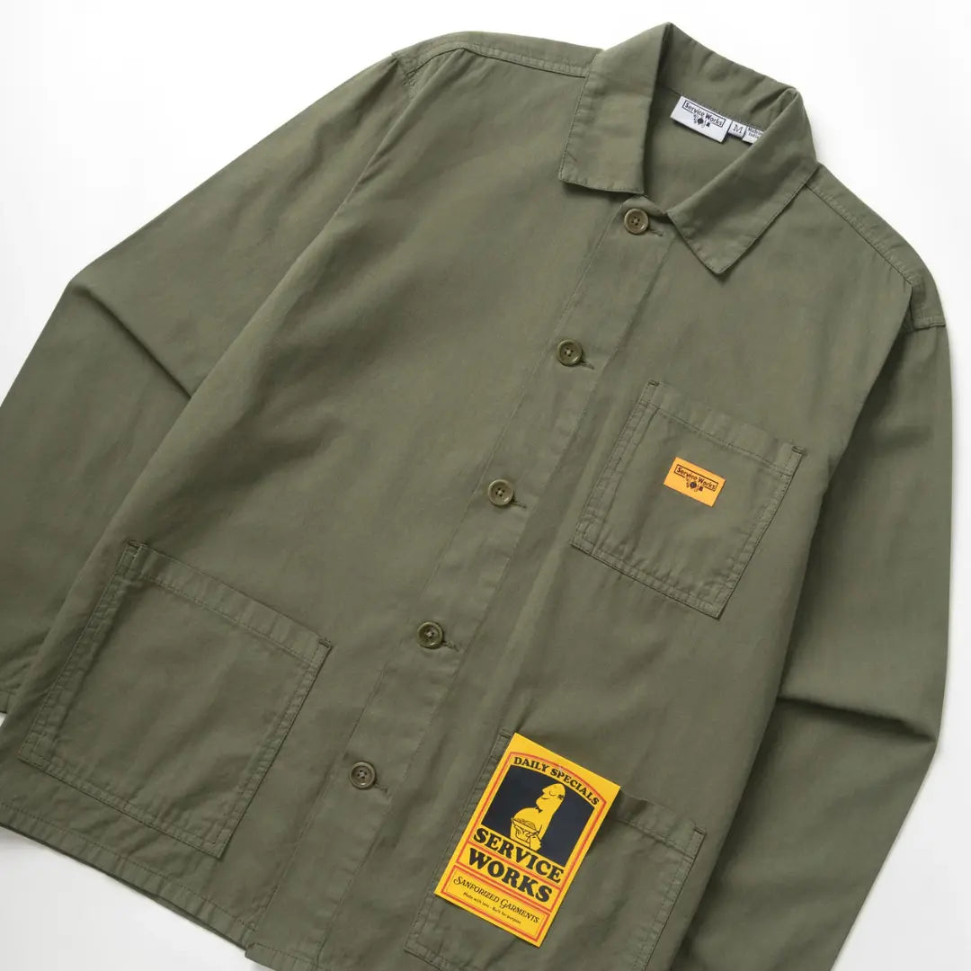 Twill Chore Shirt - Olive - Service Works - détail 3