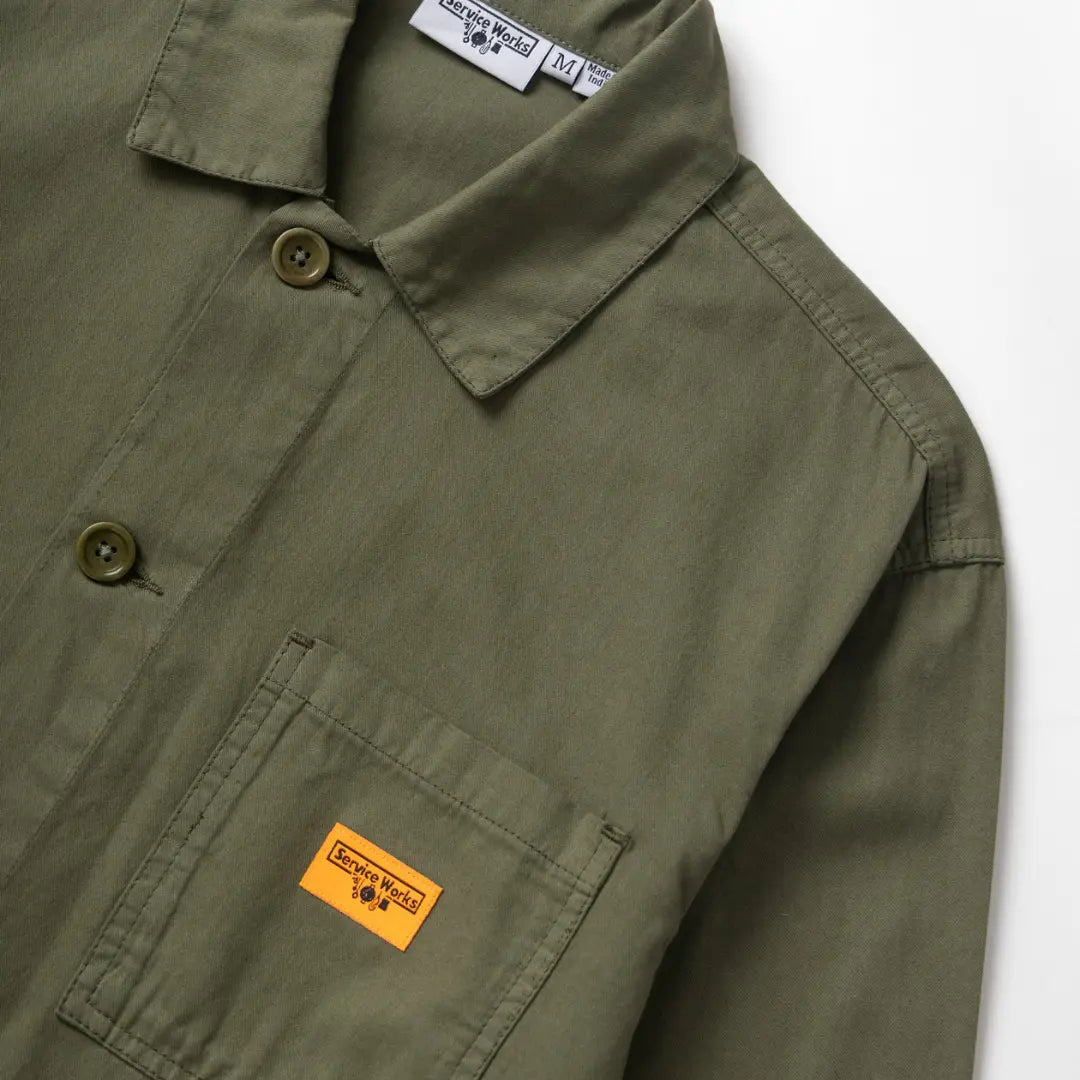 Twill Chore Shirt - Olive - Service Works - détail 4