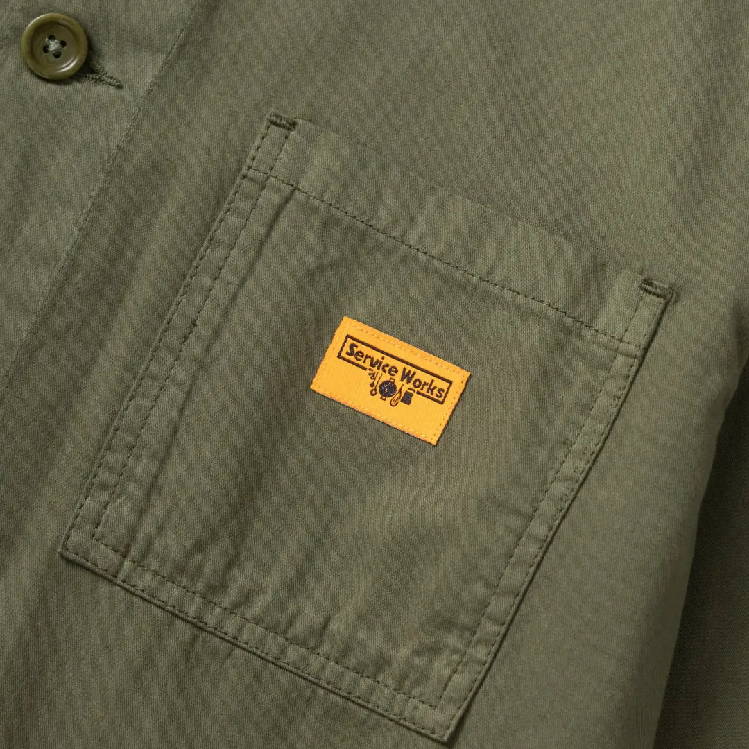 Twill Chore Shirt - Olive - Service Works - détail 6