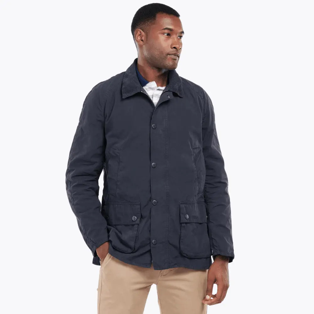 Barbour navy coat store