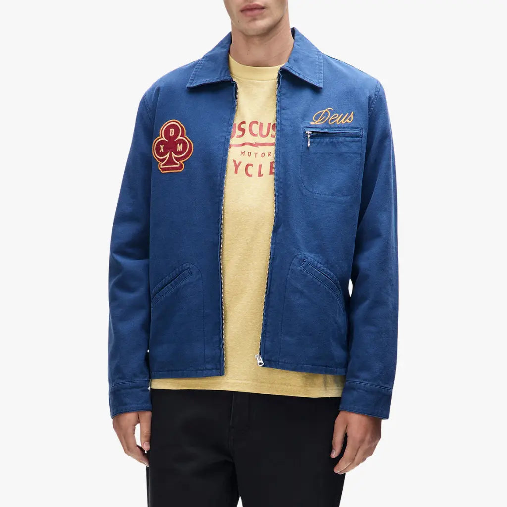 DEUS EX MACHINA -  VESTE BASTO CLUB - BLEU -  Klubb
