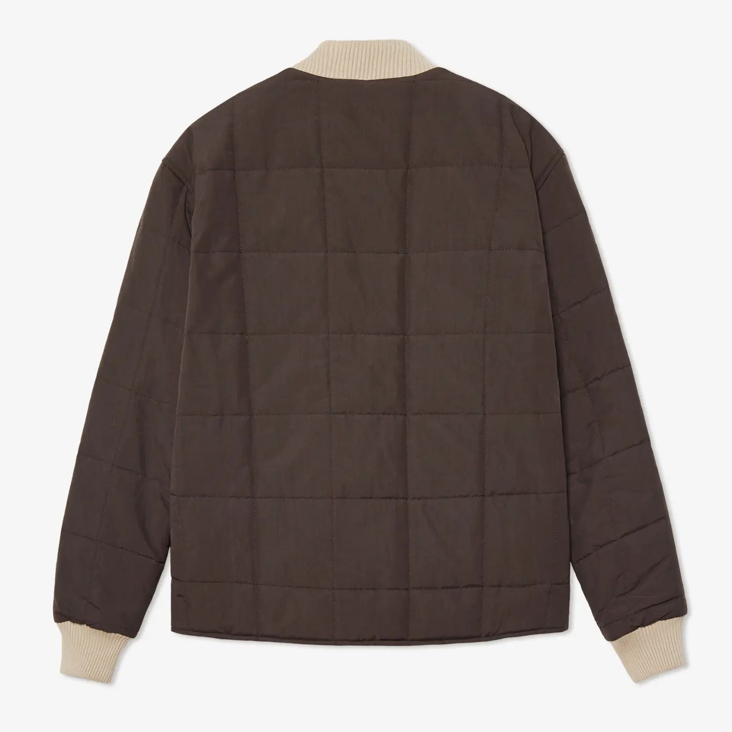 VESTE BOMBARDIER MATELASSÉE - COFFEE POMPEII BRAND -  Klubb