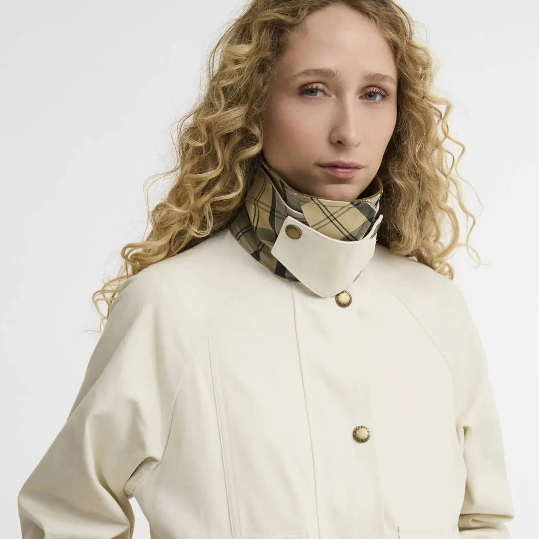 Veste Casual Beadnell Casual Cropped - Light Pearl Beige - Barbour - détail 6
