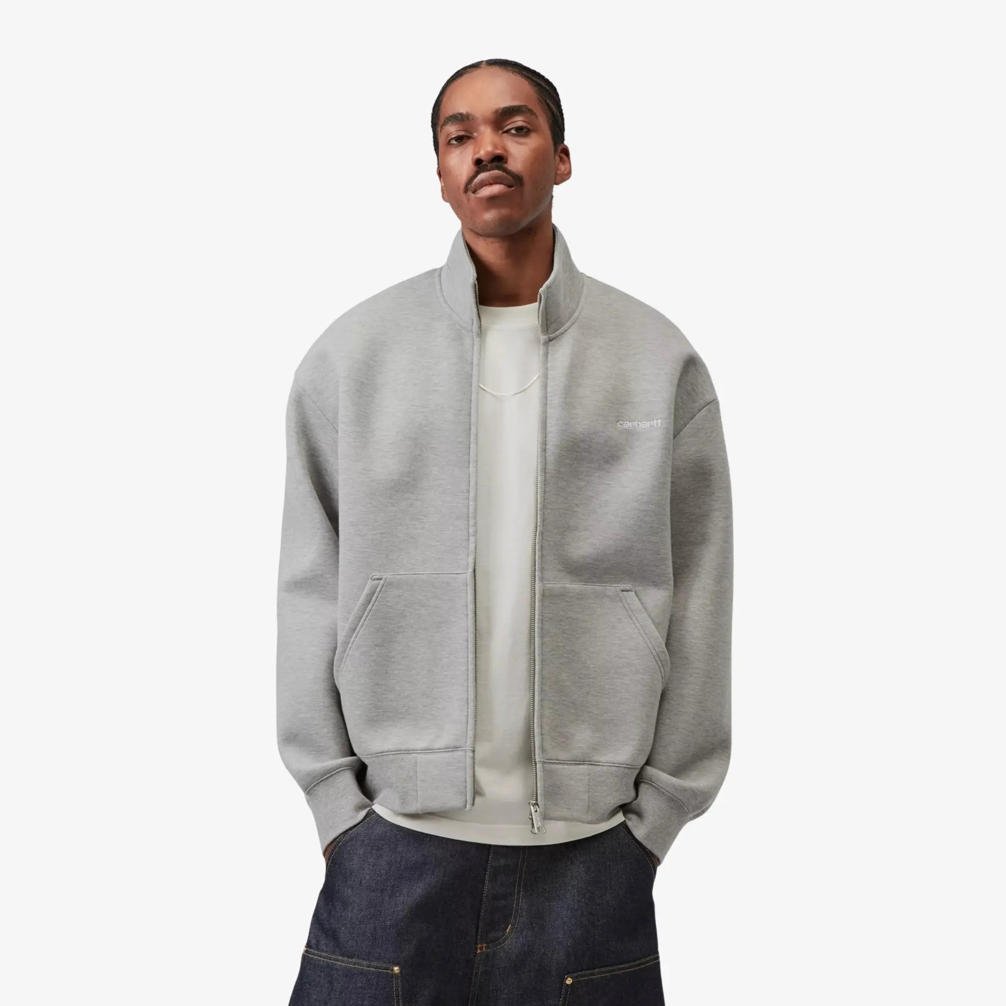 VESTE DE SURVÊTEMENT ZIP ALDA - GREY HEATHER