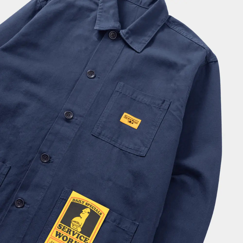 VESTE DE TRAVAIL CANVAS - BLEU SERVICE WORKS -  Klubb