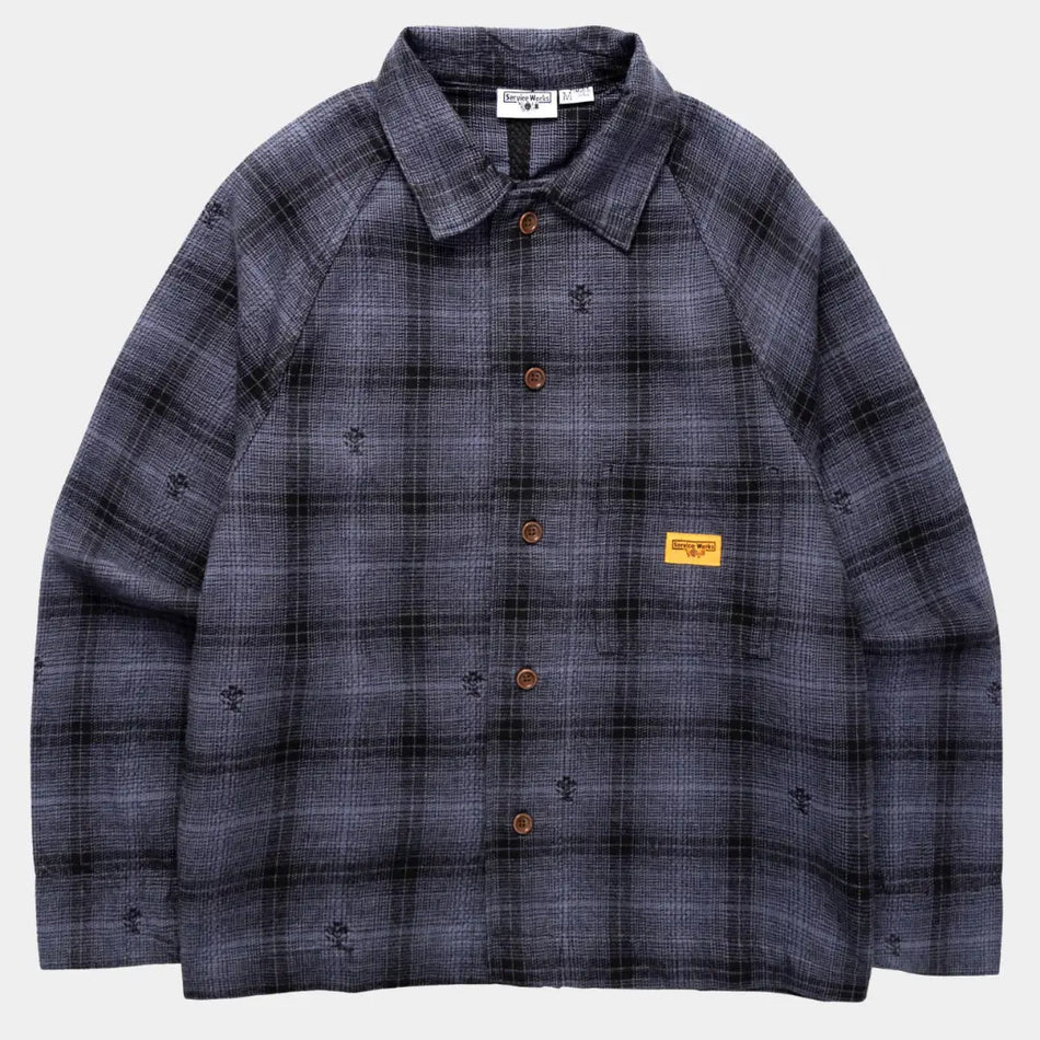 VESTE DE TRAVAIL FLANELLE CHARDON - NOIR
