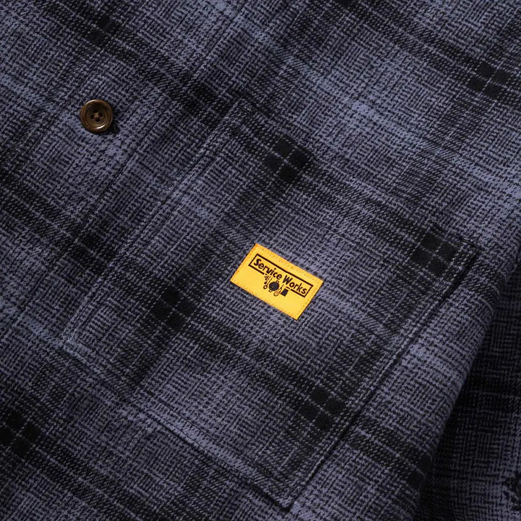 SERVICE WORKS -  VESTE DE TRAVAIL FLANELLE CHARDON - NOIR -  Klubb