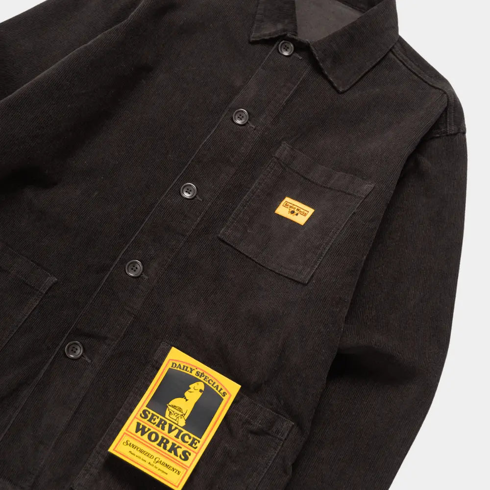 VESTE DE TRAVAIL VELOURS - NOIR SERVICE WORKS -  Klubb