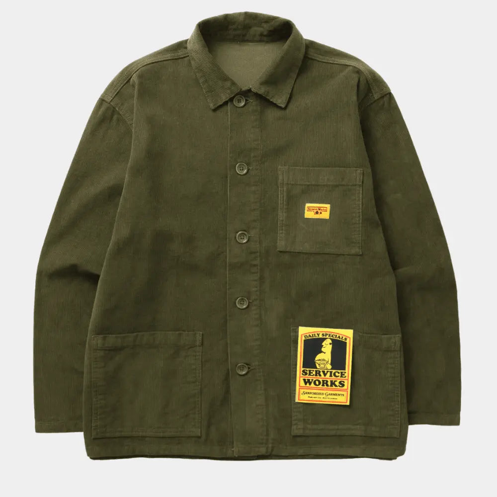 VESTE DE TRAVAIL VELOURS - VERT SERVICE WORKS -  Klubb