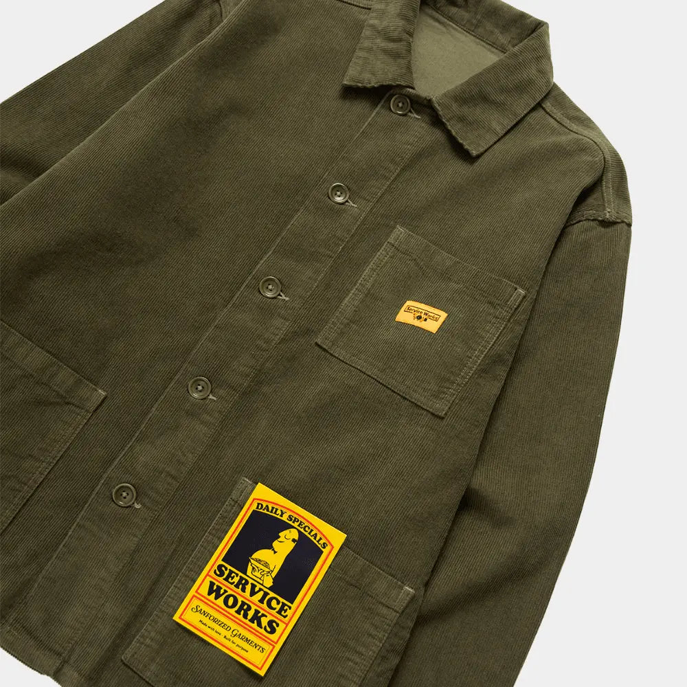 VESTE DE TRAVAIL VELOURS - VERT SERVICE WORKS -  Klubb