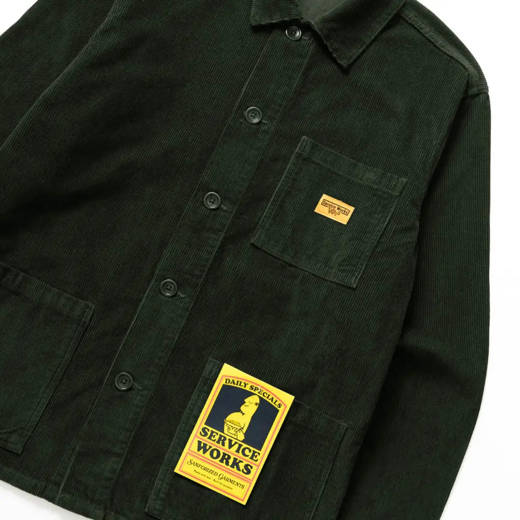 SERVICE WORKS -  VESTE DE TRAVAIL VELOURS - VERT -  Klubb