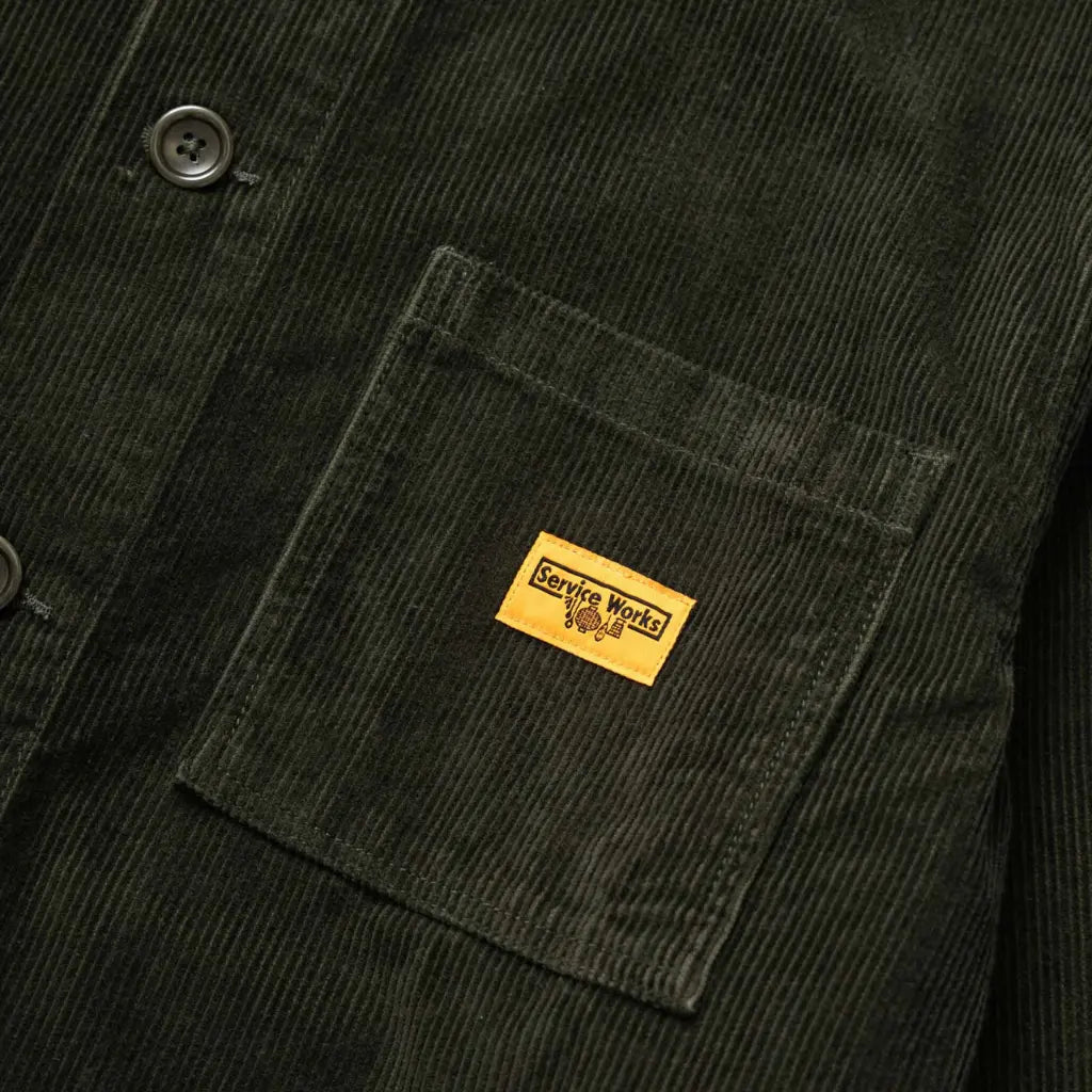 SERVICE WORKS -  VESTE DE TRAVAIL VELOURS - VERT -  Klubb
