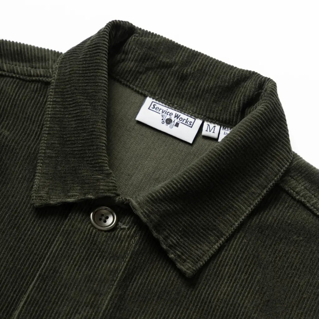 SERVICE WORKS -  VESTE DE TRAVAIL VELOURS - VERT -  Klubb