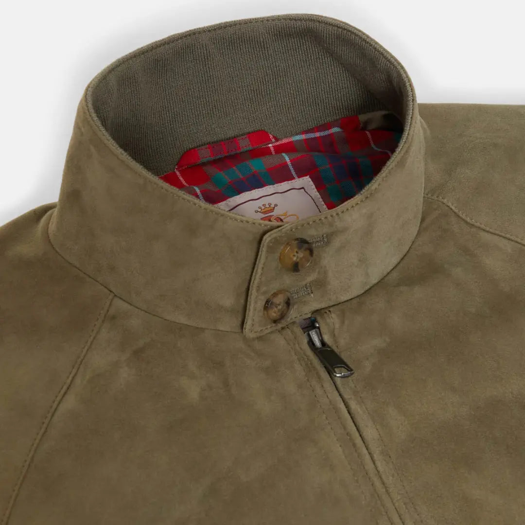 Veste G9 Daim - Lichen Green - Baracuta - détail 3