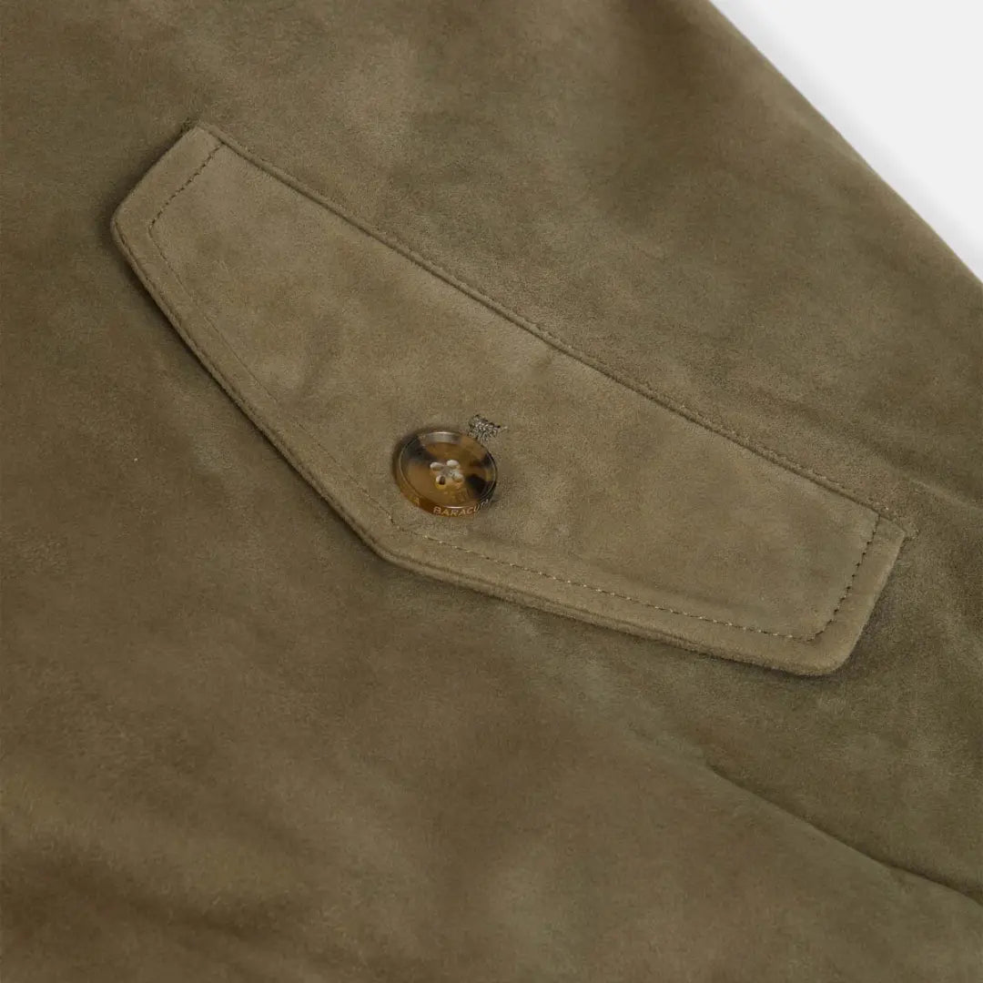 Veste G9 Daim - Lichen Green - Baracuta - détail 4