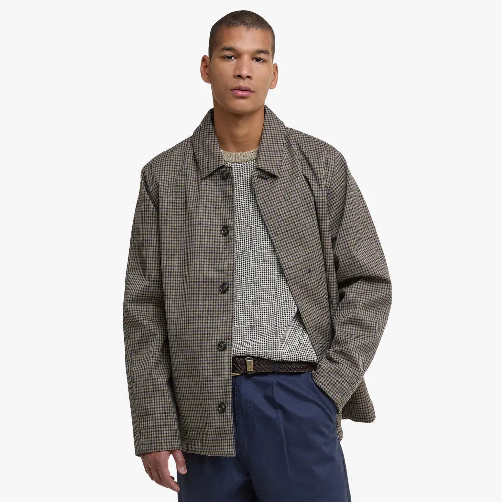 BARBOUR -  VESTE IMPERMÉABLE LORDEN À CARREAUX -  Klubb