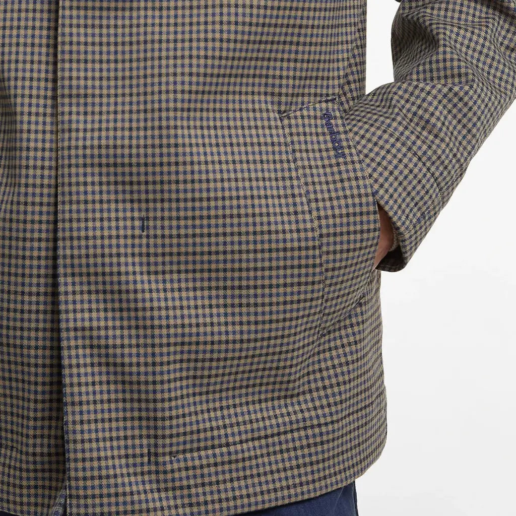 BARBOUR -  VESTE IMPERMÉABLE LORDEN À CARREAUX -  Klubb
