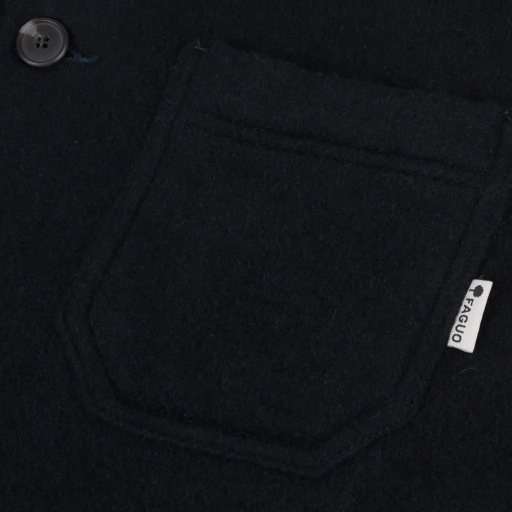 FAGUO -  VESTE LAINE LORGE MARINE -  Klubb