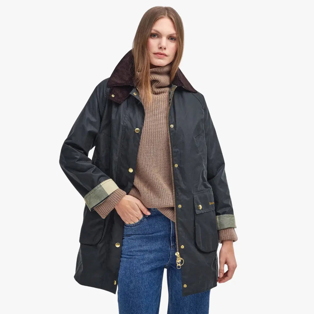 BARBOUR -  VESTE LONG BEADNELL SAGE -  Klubb